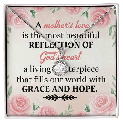 To Mom Grace and Hope Message Card Eternal Hope Necklace-Express Your Love Gifts