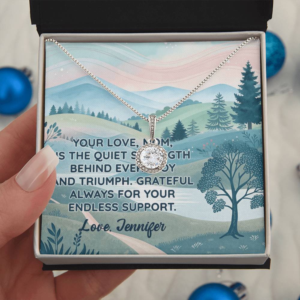 Personalized To Mom Endless Support Eternal Hope Necklace-Express Your Love Gifts