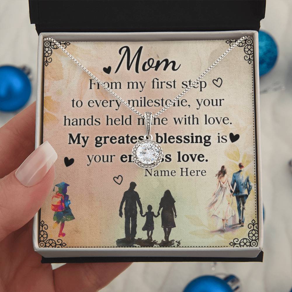 Personalized To Mom My Greatest Blessing is Your Love-Express Your Love Gifts