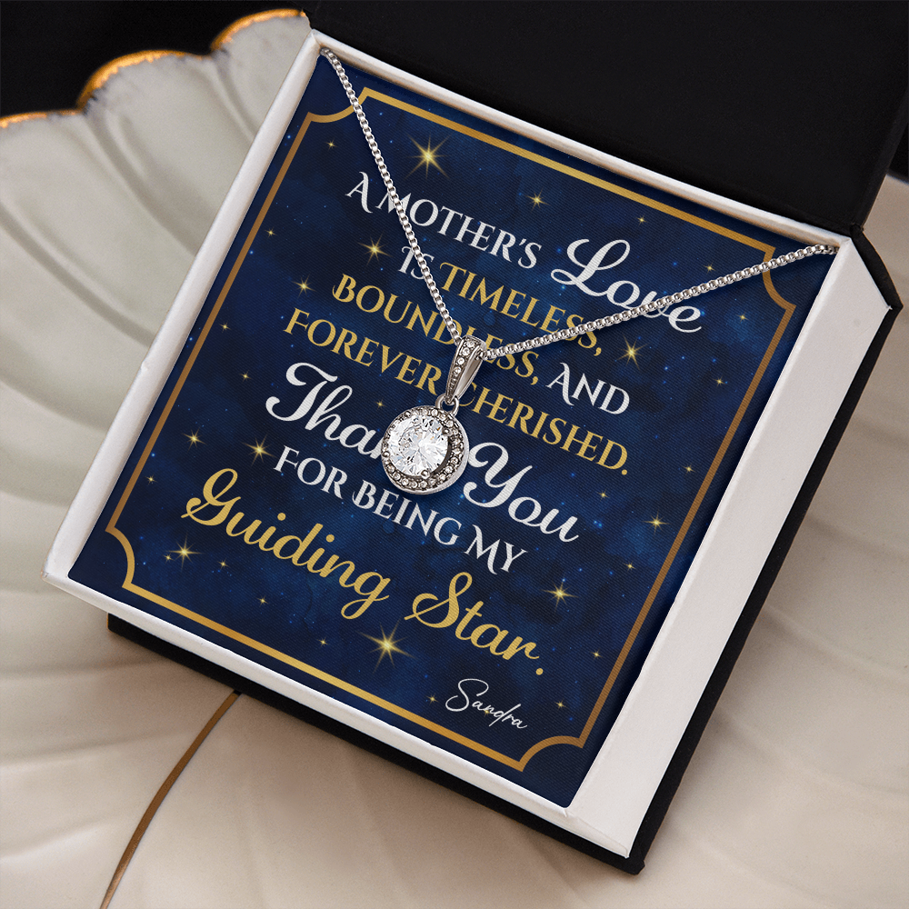 Personalized To Mom Guiding Star Message Card Eternal Hope Necklace-Express Your Love Gifts