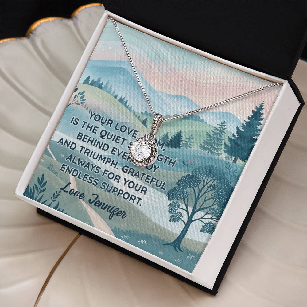 Personalized To Mom Endless Support Eternal Hope Necklace-Express Your Love Gifts
