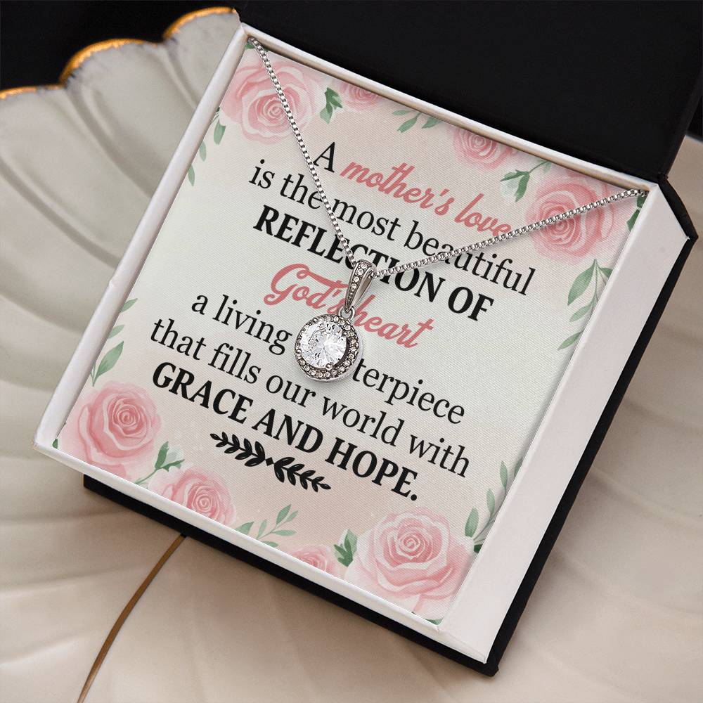 To Mom Grace and Hope Message Card Eternal Hope Necklace-Express Your Love Gifts