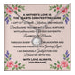 Personalized To Mom Mothers Love Message Card Eternal Hope Necklace-Express Your Love Gifts