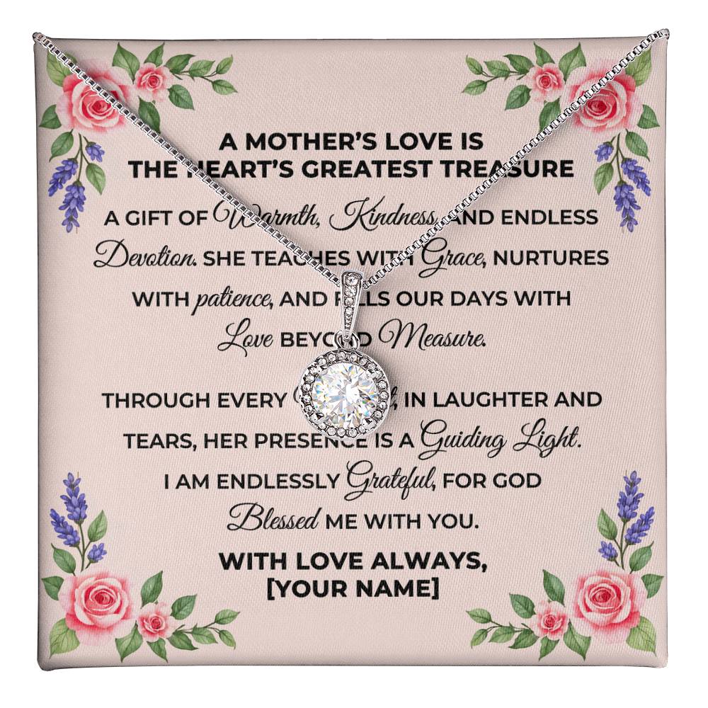 Personalized To Mom Mothers Love Message Card Eternal Hope Necklace-Express Your Love Gifts