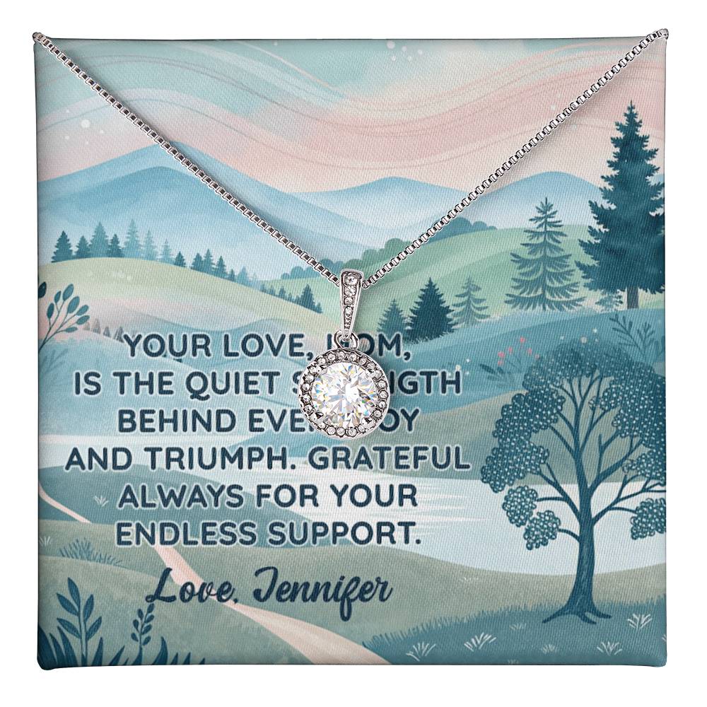Personalized To Mom Endless Support Eternal Hope Necklace-Express Your Love Gifts