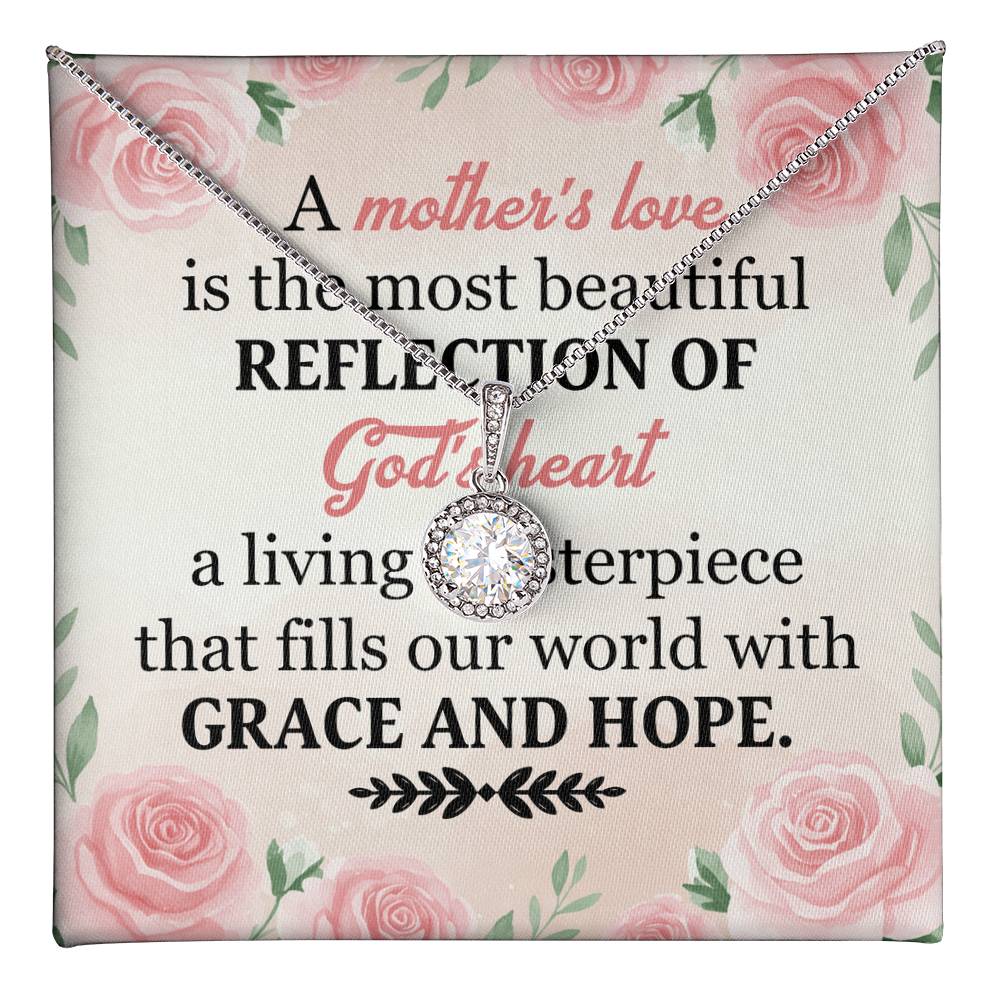 To Mom Grace and Hope Message Card Eternal Hope Necklace-Express Your Love Gifts