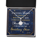 Personalized To Mom Guiding Star Message Card Eternal Hope Necklace-Express Your Love Gifts