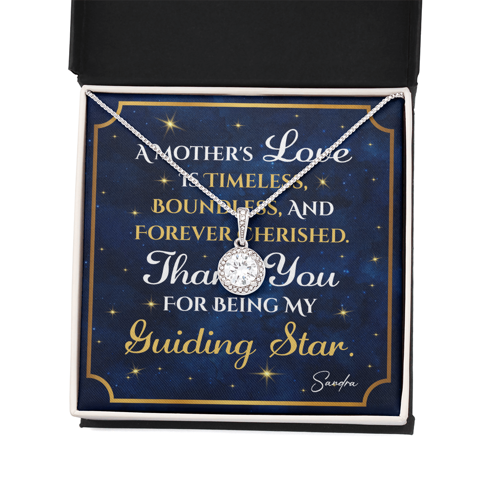 Personalized To Mom Guiding Star Message Card Eternal Hope Necklace-Express Your Love Gifts