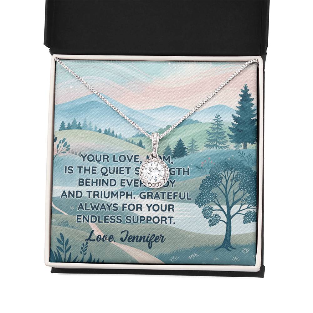 Personalized To Mom Endless Support Eternal Hope Necklace-Express Your Love Gifts