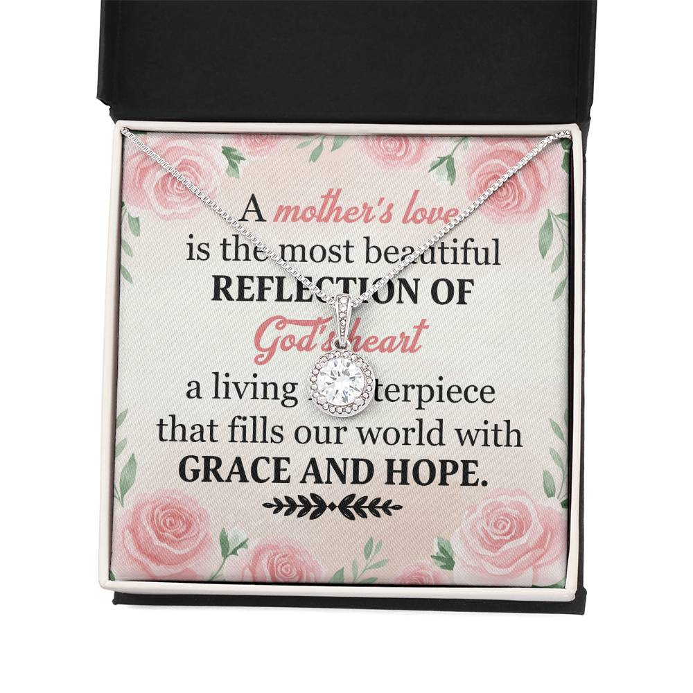 To Mom Grace and Hope Message Card Eternal Hope Necklace-Express Your Love Gifts