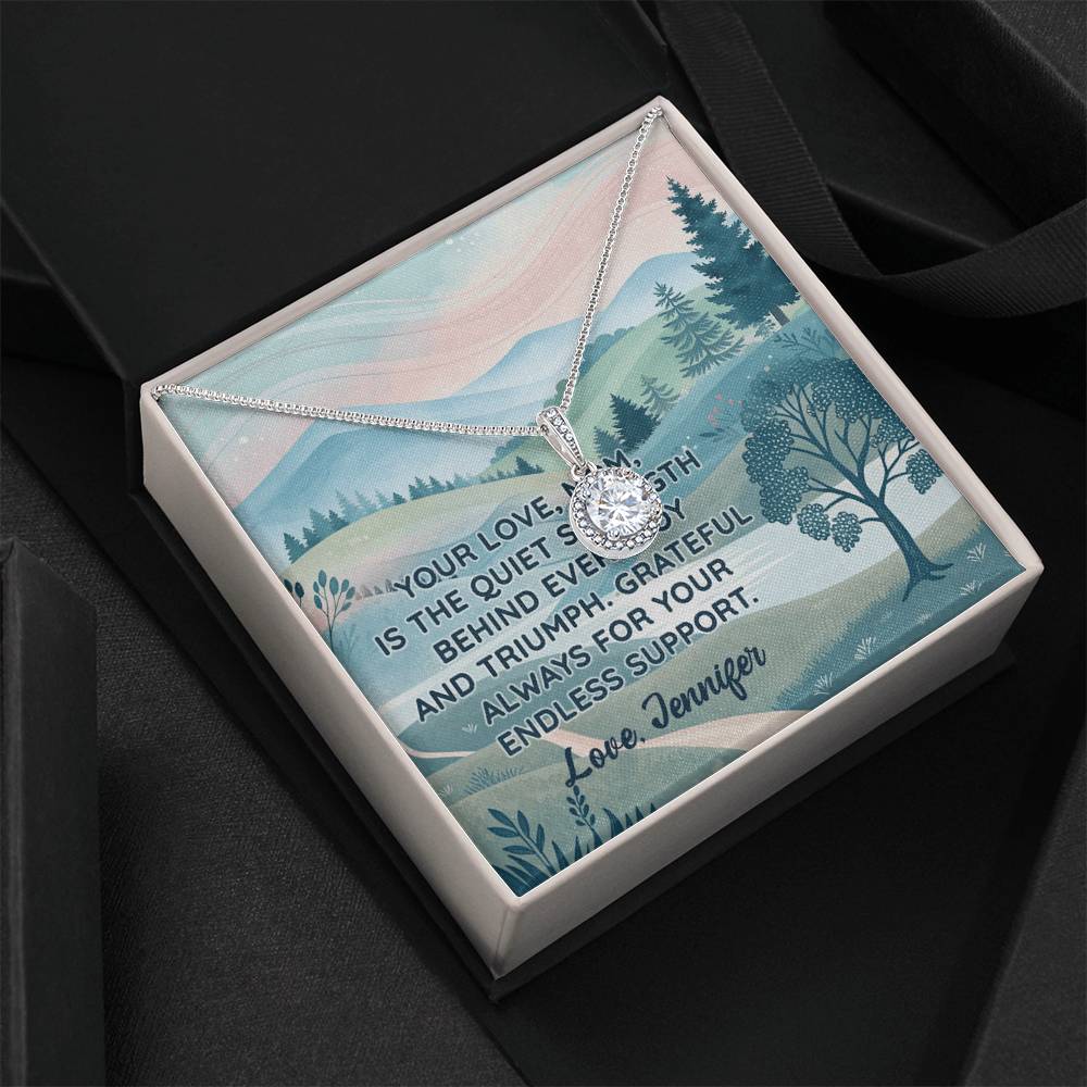 Personalized To Mom Endless Support Eternal Hope Necklace-Express Your Love Gifts