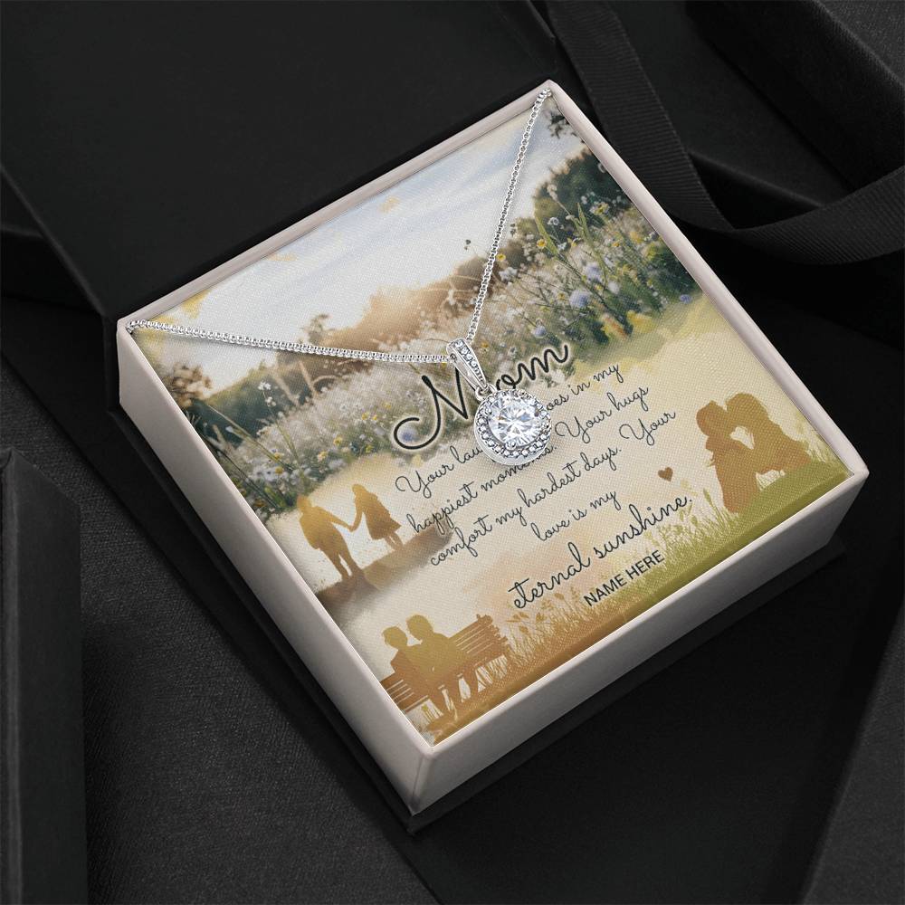 Personalized To Mom Eternal Sunshine of Your Love Eternal Hope Necklace-Express Your Love Gifts
