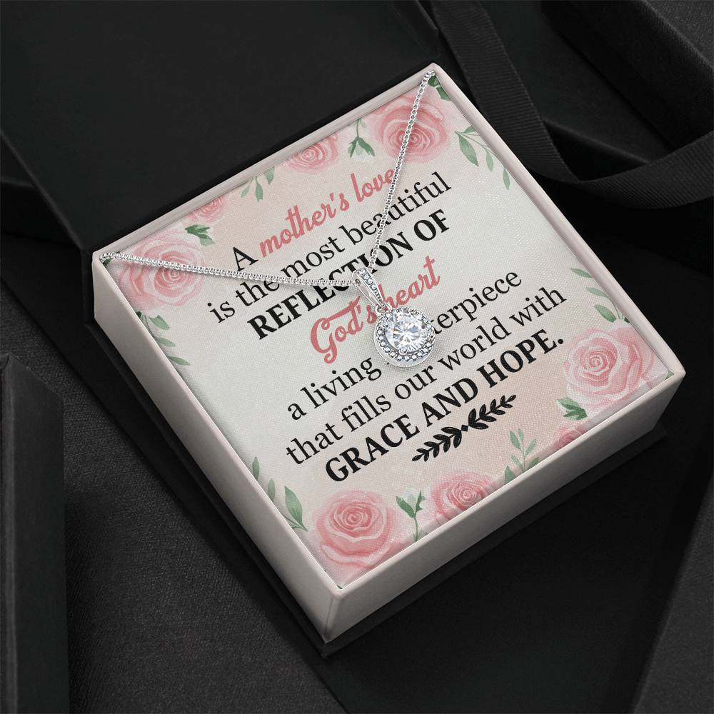 To Mom Grace and Hope Message Card Eternal Hope Necklace-Express Your Love Gifts