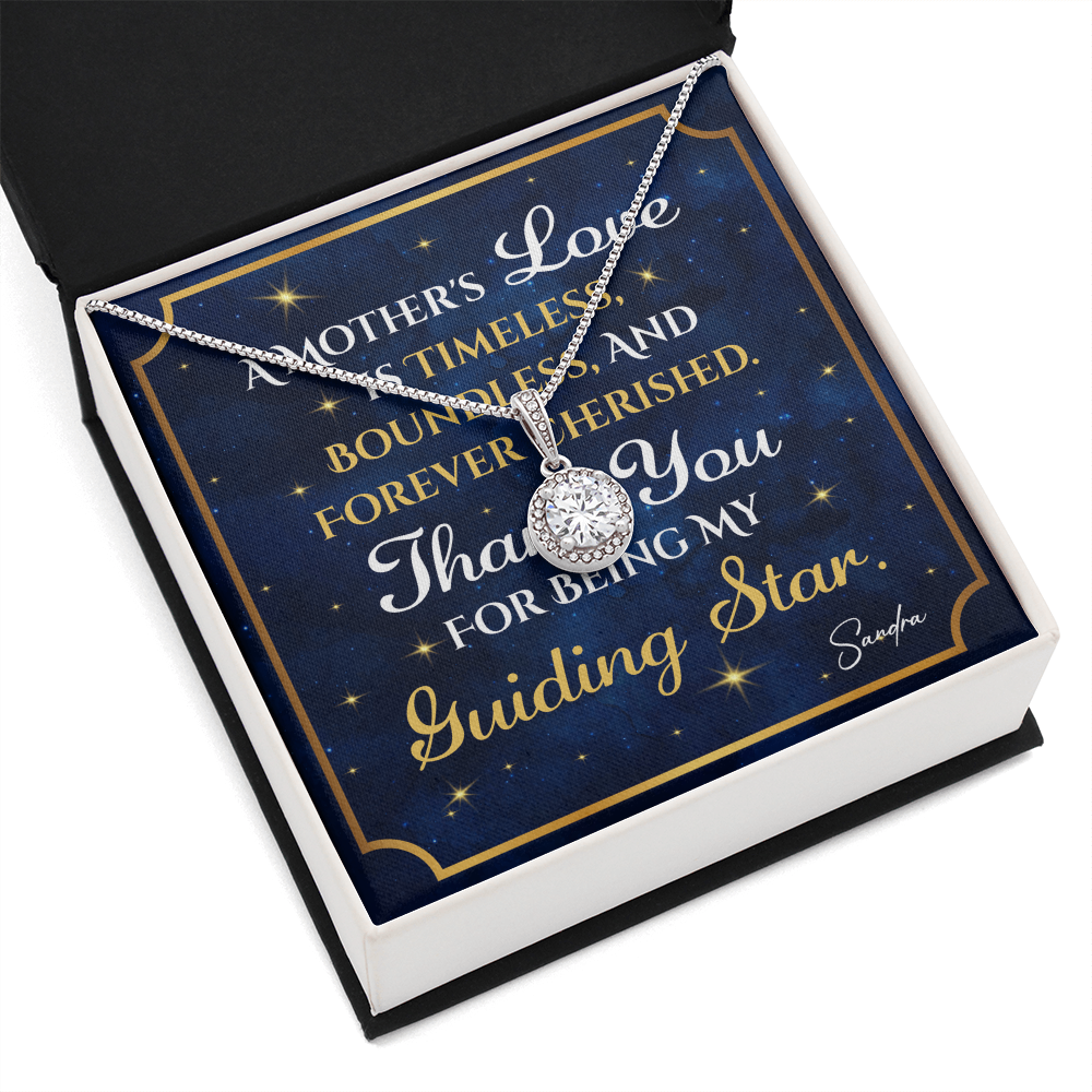 Personalized To Mom Guiding Star Message Card Eternal Hope Necklace-Express Your Love Gifts
