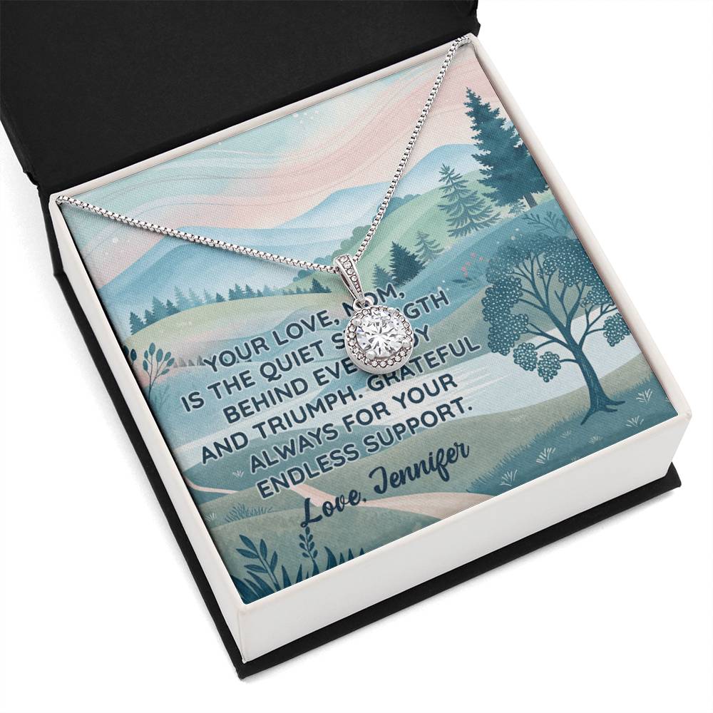 Personalized To Mom Endless Support Eternal Hope Necklace-Express Your Love Gifts