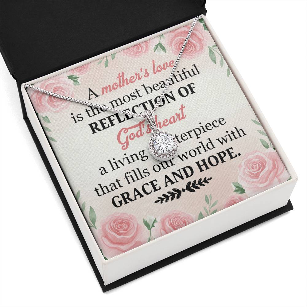 To Mom Grace and Hope Message Card Eternal Hope Necklace-Express Your Love Gifts
