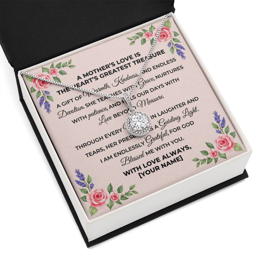 Personalized To Mom Mothers Love Message Card Eternal Hope Necklace-Express Your Love Gifts