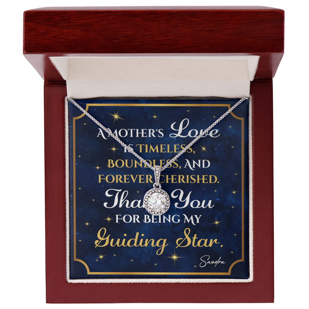 Personalized To Mom Guiding Star Message Card Eternal Hope Necklace-Express Your Love Gifts