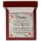 To Mom With Just a Smile's View Message Card Eternal Hope Necklace-Express Your Love Gifts