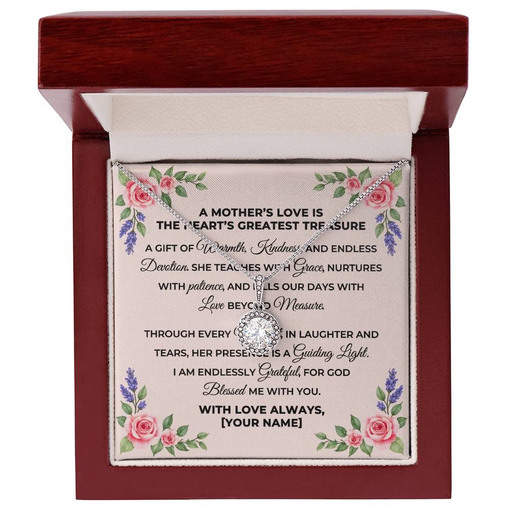 Personalized To Mom Mothers Love Message Card Eternal Hope Necklace-Express Your Love Gifts