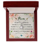 To Mom You Are Beautiful Message Card Eternal Hope Necklace-Express Your Love Gifts
