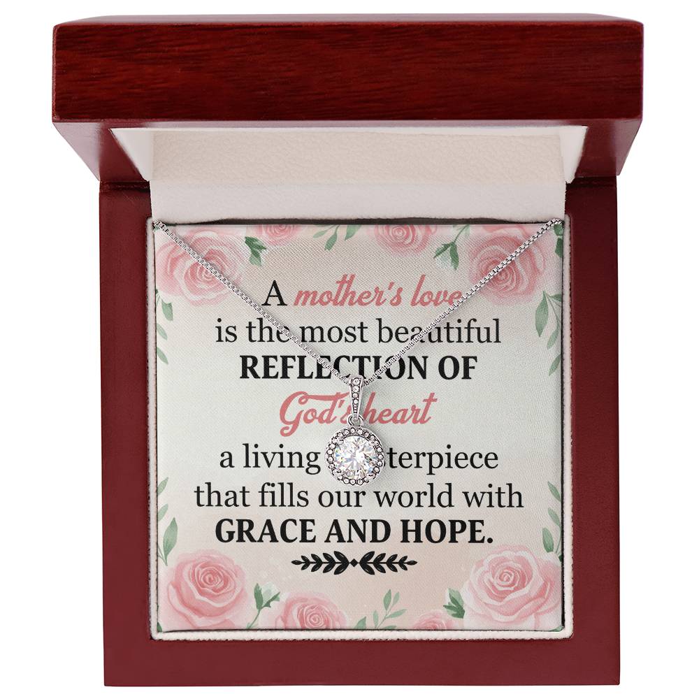 To Mom Grace and Hope Message Card Eternal Hope Necklace-Express Your Love Gifts