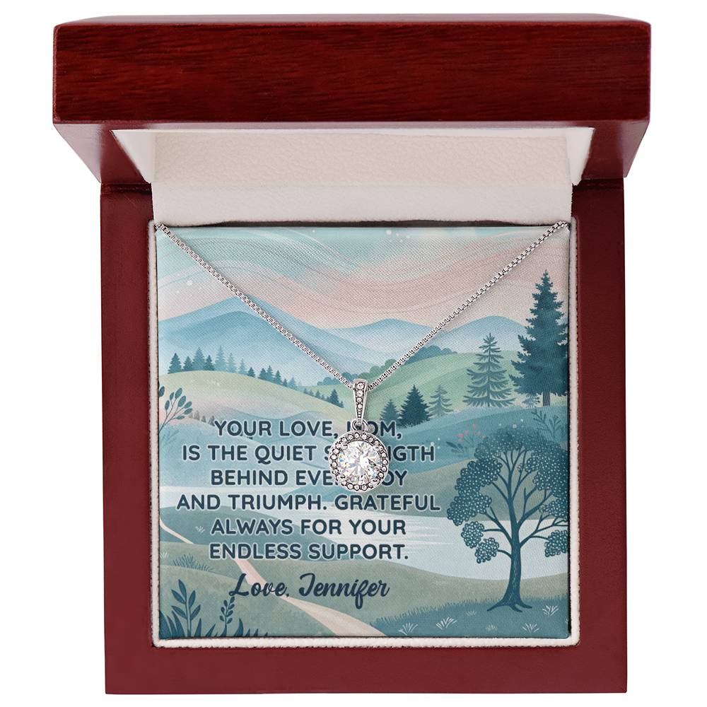 Personalized To Mom Endless Support Eternal Hope Necklace-Express Your Love Gifts