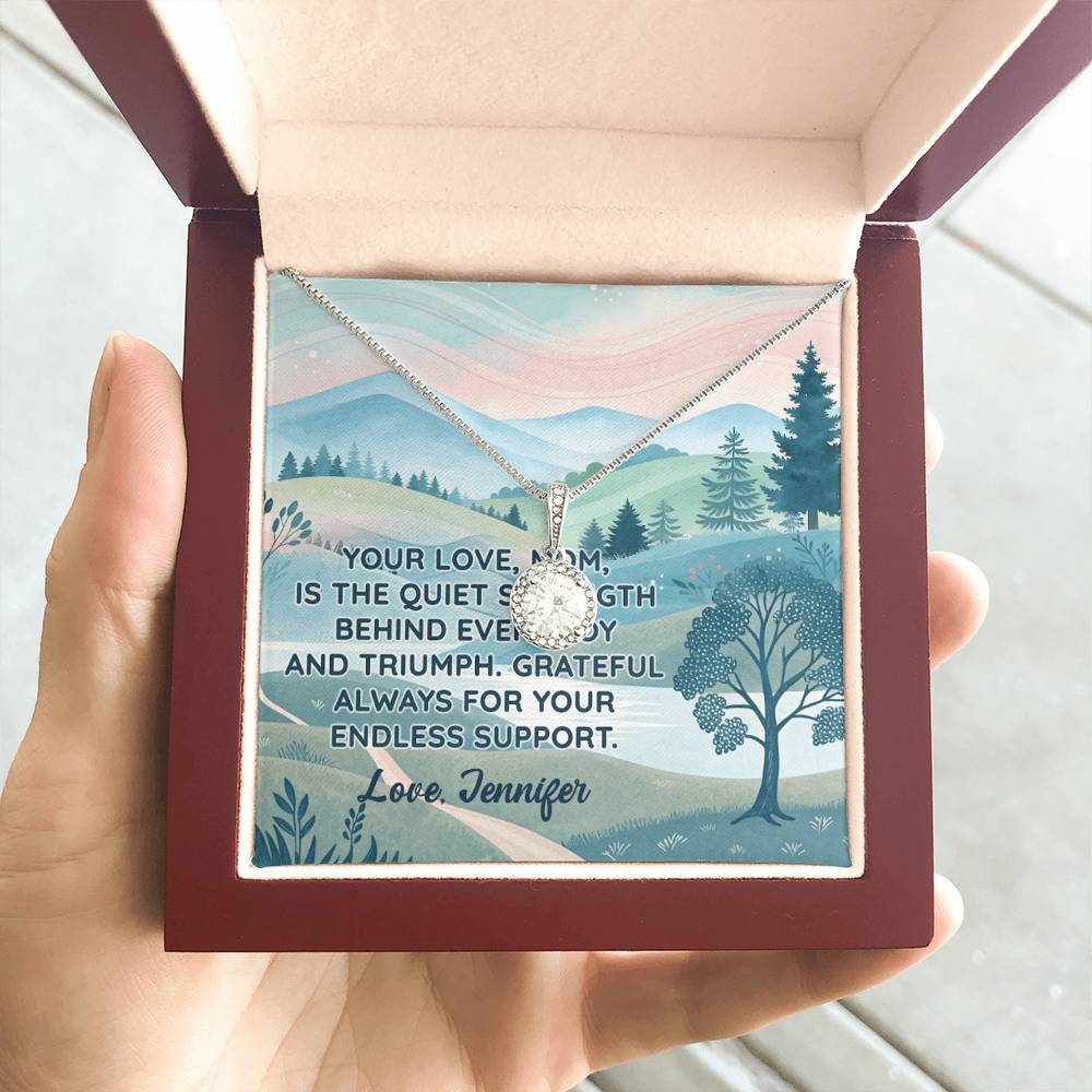 Personalized To Mom Endless Support Eternal Hope Necklace-Express Your Love Gifts