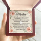 To Mom With Just a Smile's View Message Card Eternal Hope Necklace-Express Your Love Gifts