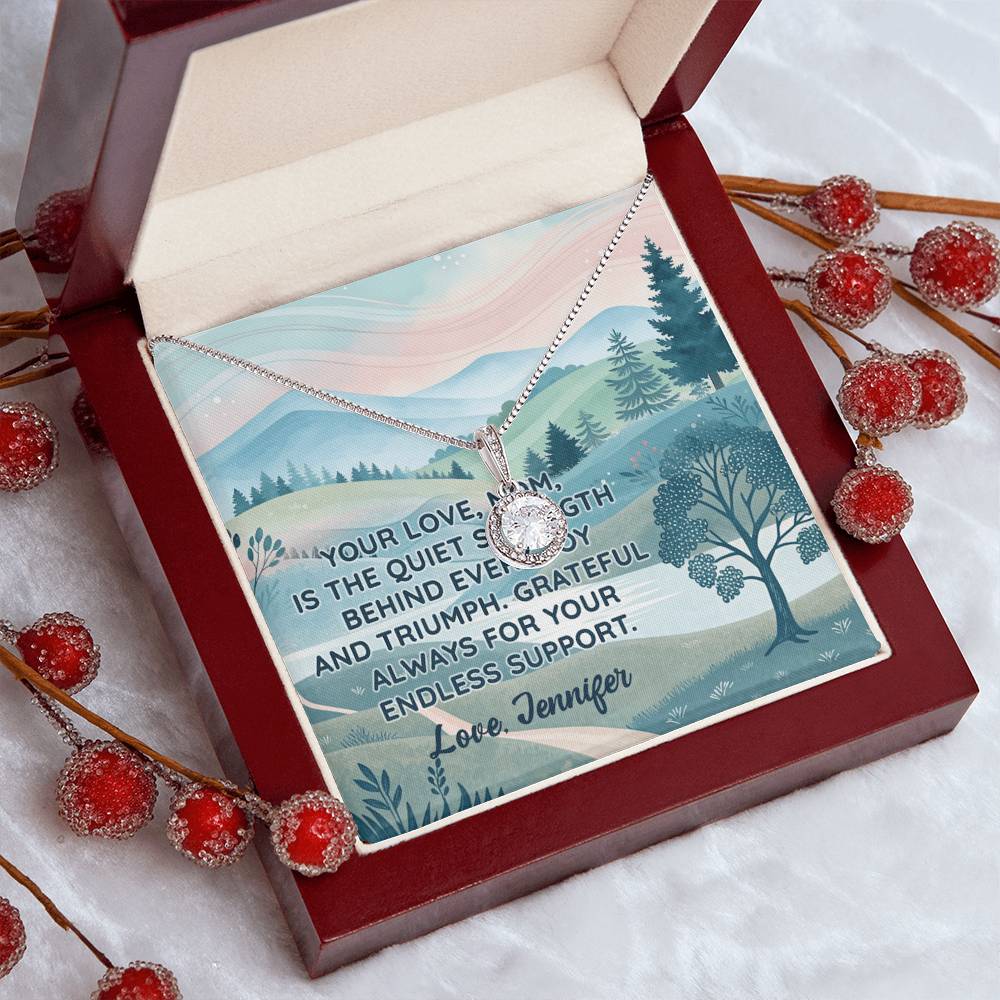 Personalized To Mom Endless Support Eternal Hope Necklace-Express Your Love Gifts