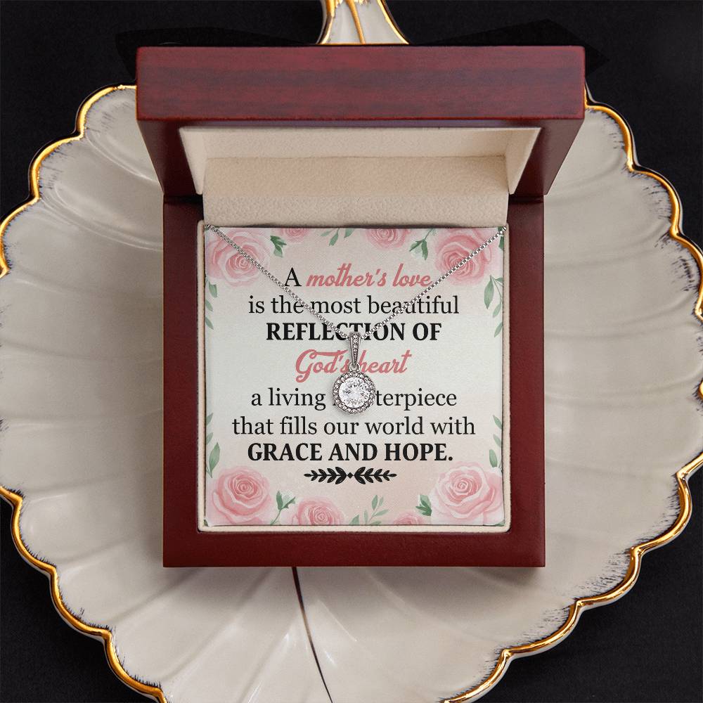 To Mom Grace and Hope Message Card Eternal Hope Necklace-Express Your Love Gifts