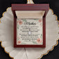 To Mom With Just a Smile's View Message Card Eternal Hope Necklace-Express Your Love Gifts