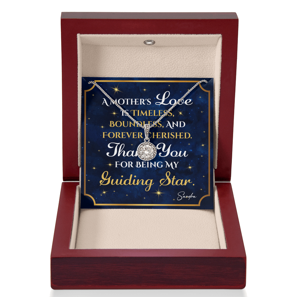 Personalized To Mom Guiding Star Message Card Eternal Hope Necklace-Express Your Love Gifts