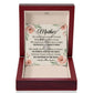 To Mom With Just a Smile's View Message Card Eternal Hope Necklace-Express Your Love Gifts