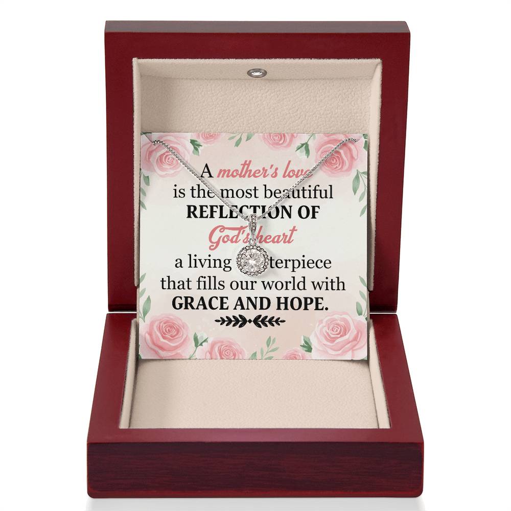 To Mom Grace and Hope Message Card Eternal Hope Necklace-Express Your Love Gifts