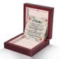 To Mom With Just a Smile's View Message Card Eternal Hope Necklace-Express Your Love Gifts