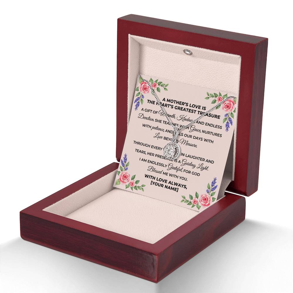 Personalized To Mom Mothers Love Message Card Eternal Hope Necklace-Express Your Love Gifts