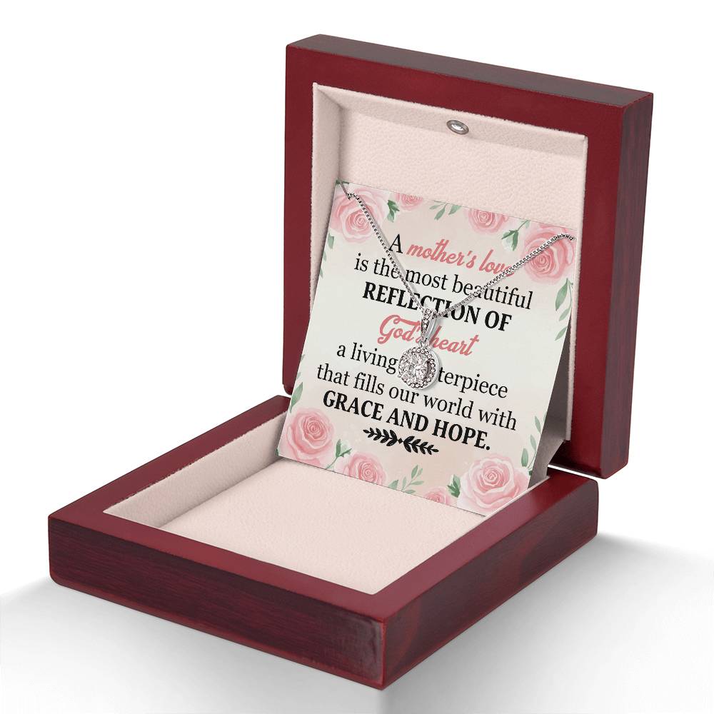 To Mom Grace and Hope Message Card Eternal Hope Necklace-Express Your Love Gifts