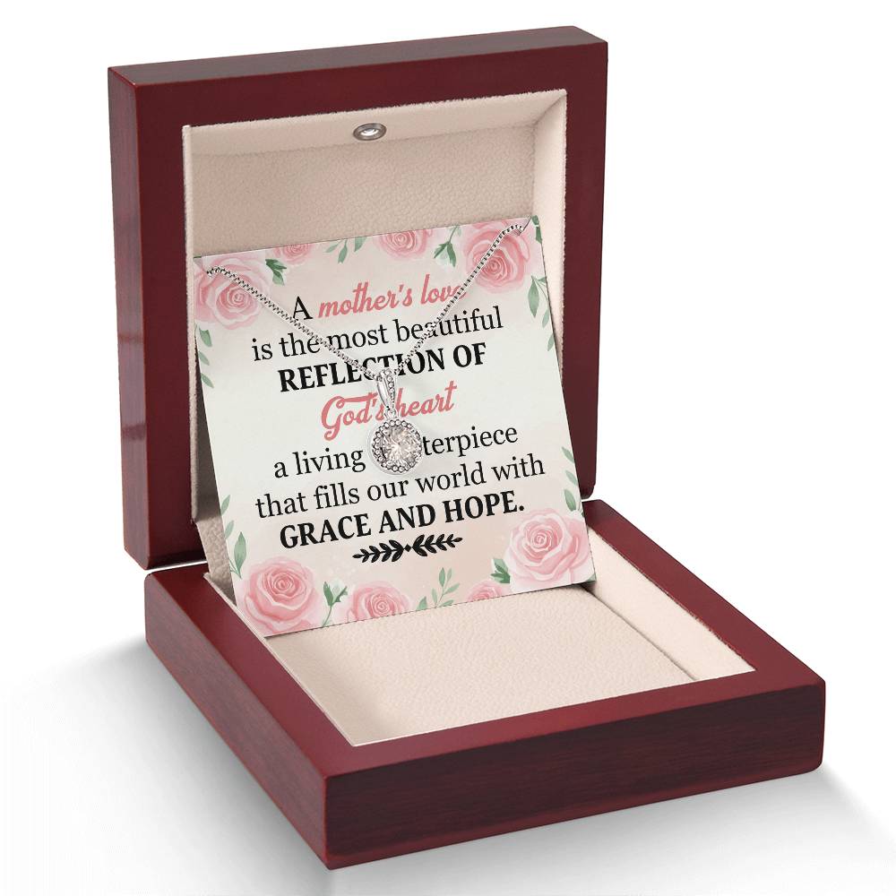 To Mom Grace and Hope Message Card Eternal Hope Necklace-Express Your Love Gifts