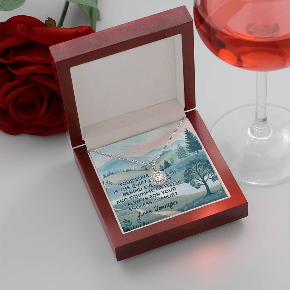 Personalized To Mom Endless Support Eternal Hope Necklace-Express Your Love Gifts