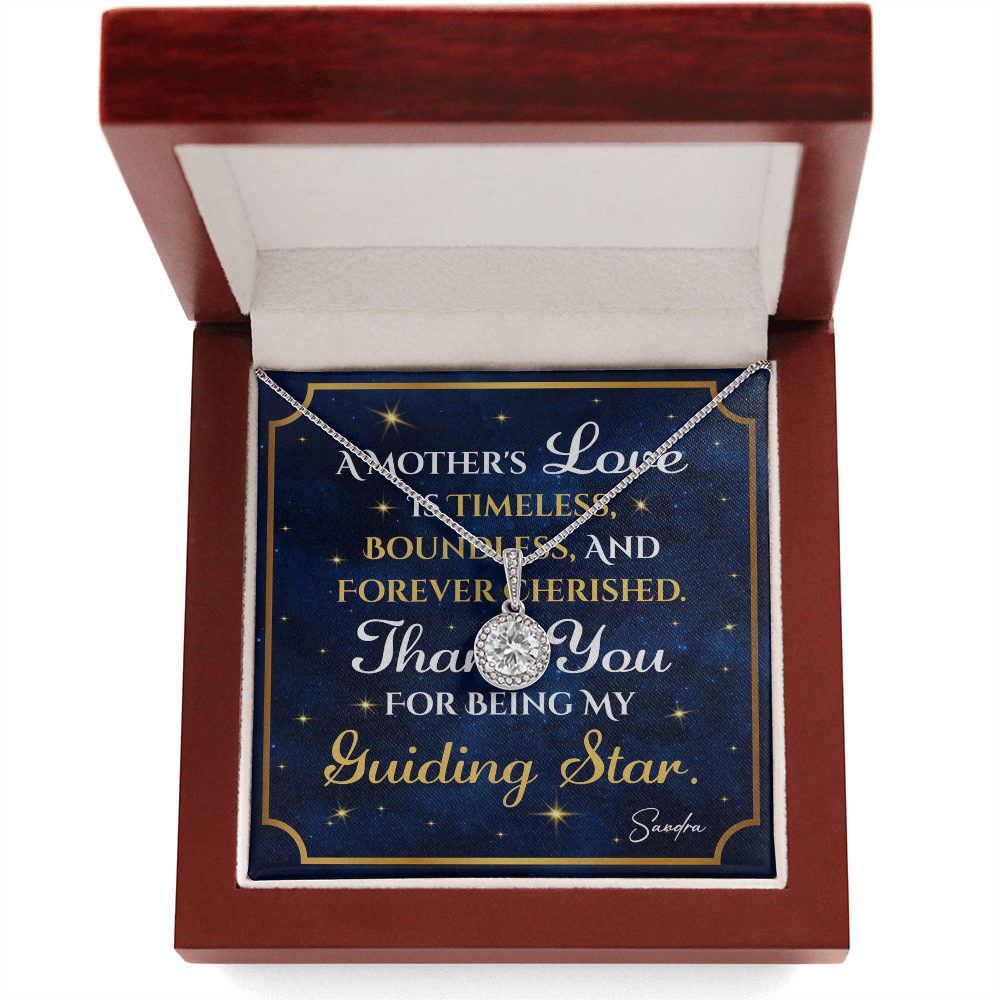 Personalized To Mom Guiding Star Message Card Eternal Hope Necklace-Express Your Love Gifts