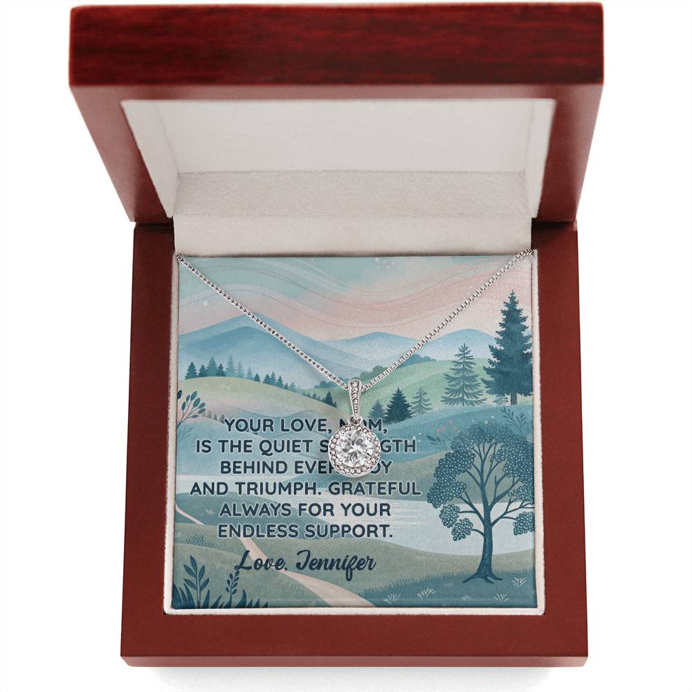 Personalized To Mom Endless Support Eternal Hope Necklace-Express Your Love Gifts
