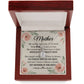 To Mom With Just a Smile's View Message Card Eternal Hope Necklace-Express Your Love Gifts