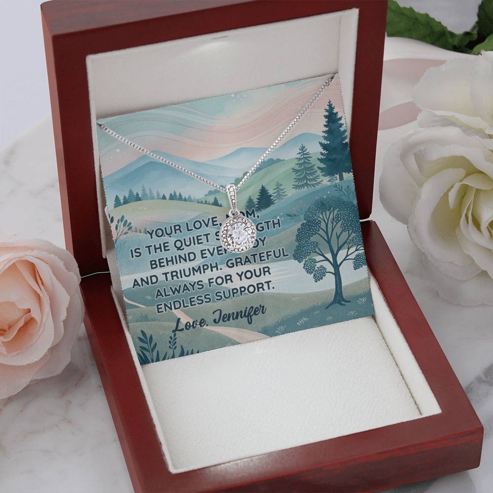 Personalized To Mom Endless Support Eternal Hope Necklace-Express Your Love Gifts