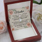 To Mom With Just a Smile's View Message Card Eternal Hope Necklace-Express Your Love Gifts