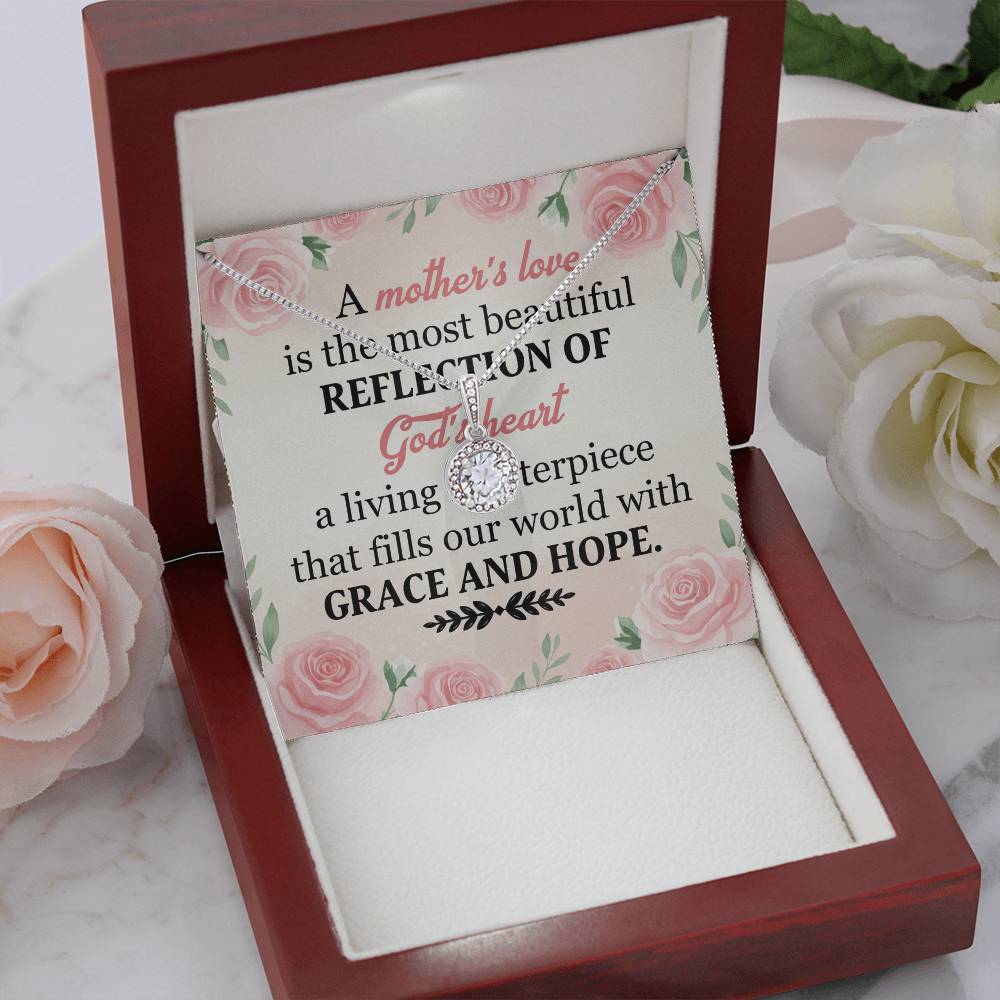 To Mom Grace and Hope Message Card Eternal Hope Necklace-Express Your Love Gifts