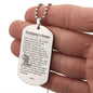 Firefighter's Prayer Dogtag Engraved Dog Tag Necklace Stainless Steel or 18k Gold w 24" Chain-Express Your Love Gifts