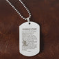 Firefighter's Prayer Dogtag Engraved Dog Tag Necklace Stainless Steel or 18k Gold w 24" Chain-Express Your Love Gifts