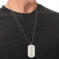 Ten Commandments German 10 Gebote Halskette Engraved Dog Tag Necklace Stainless Steel or 18k Gold w 24" Chain-Express Your Love Gifts