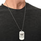 GOAT Greatest of All Time Engraved Dog Tag Necklace Stainless Steel or 18k Gold w 24" Chain-Express Your Love Gifts